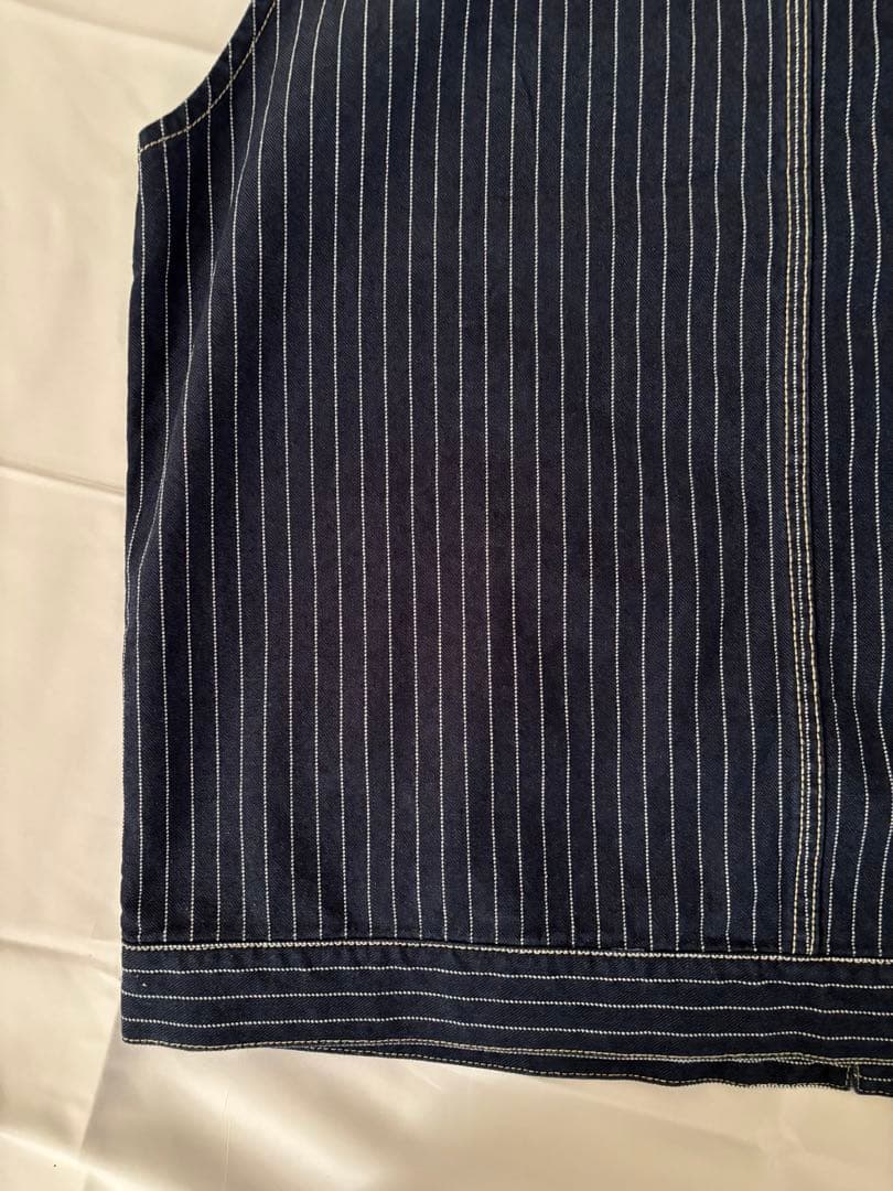 Schott ショット オールドヒッコリー デニムベスト XL ピンストライプ