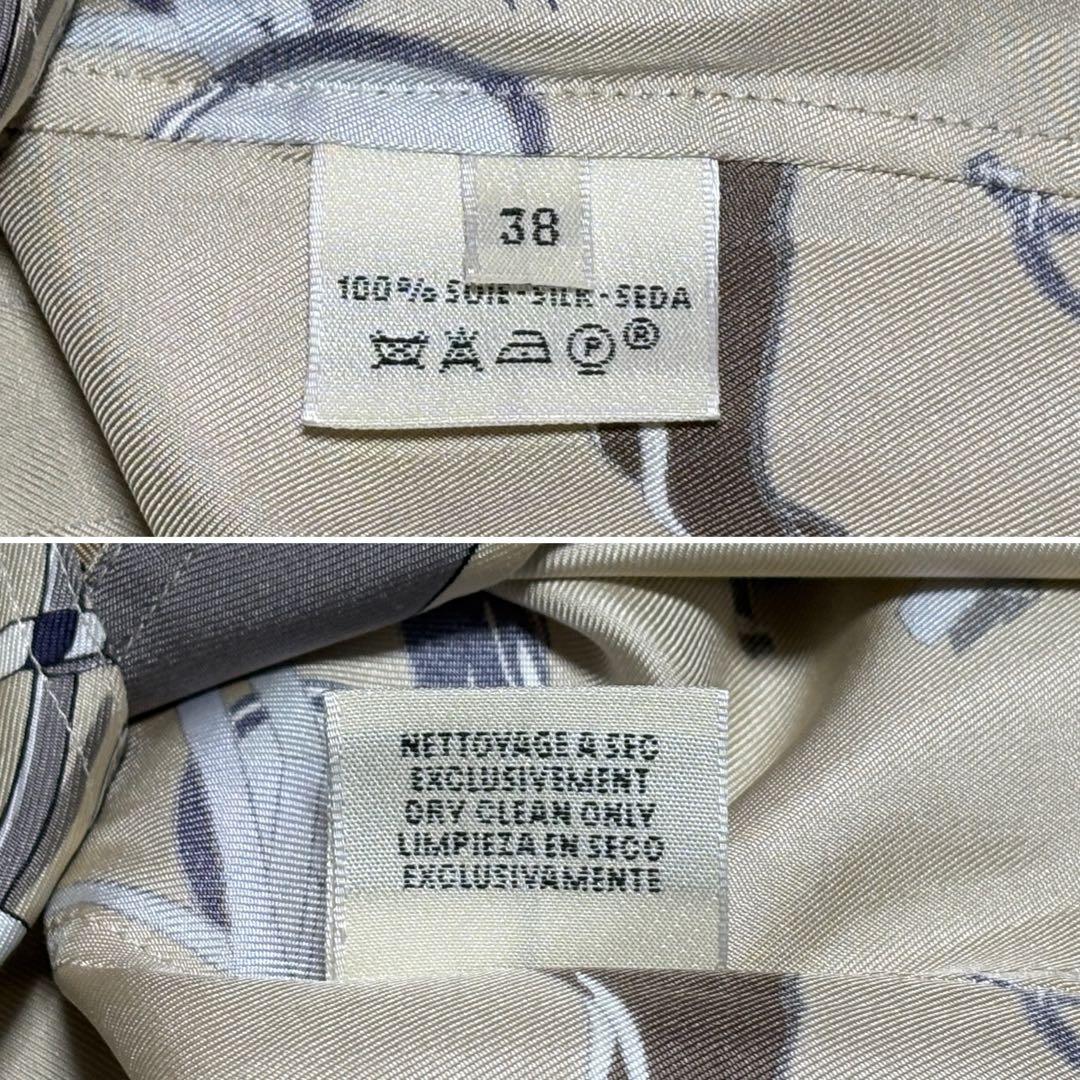 HERMES エルメス マルジェラ期 お馬の話をして ブラウス シャツ 38