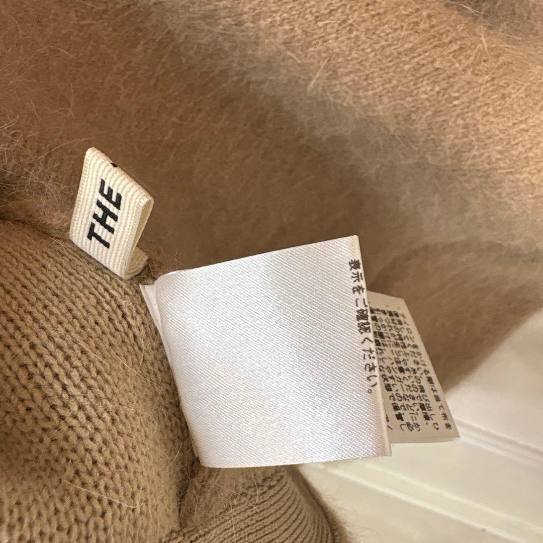 63 美品　THE TOE ニットワンピース ベージュ
