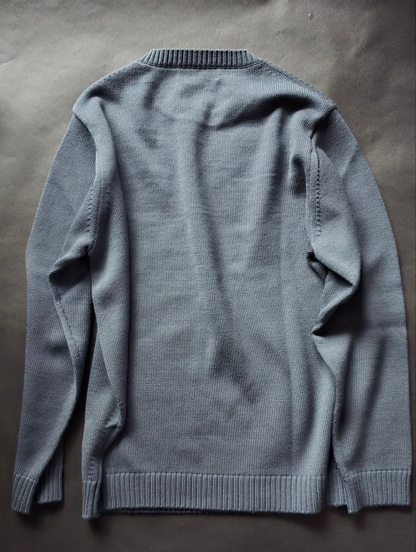 TOMORROWLAND グレー クルーネックウールニット トゥモローランド