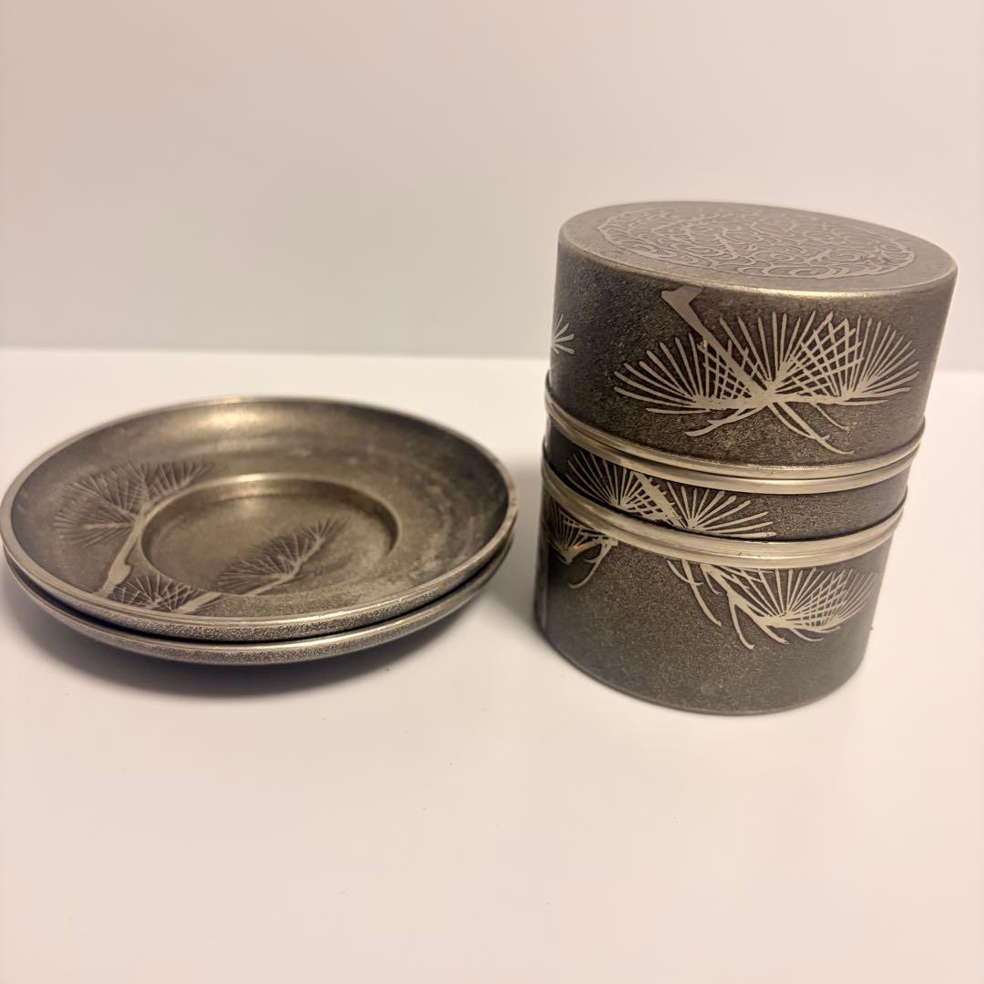 錫半 茶壺 本錫 茶入 茶道具