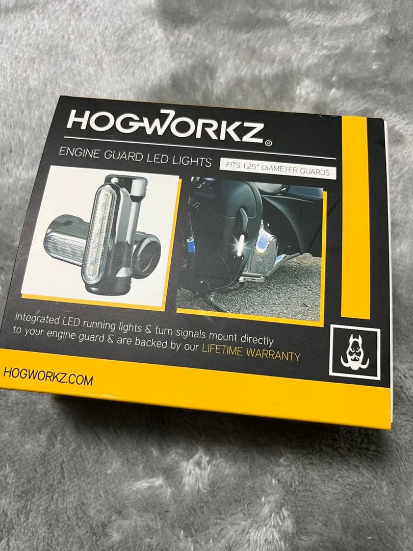 HOGWORKZ エンジンガード用LEDライト ブラック