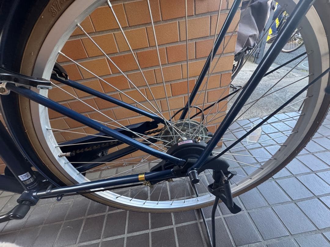 (世田谷区引渡し)ネイビーブルー 26インチ シティサイクル