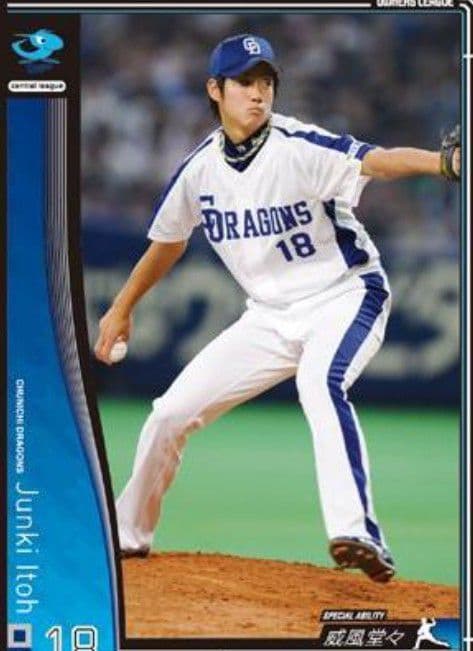 【25選手サイン】中日　ドラゴンズ　伊藤　ホーム　ユニフォーム　ミズノ　M