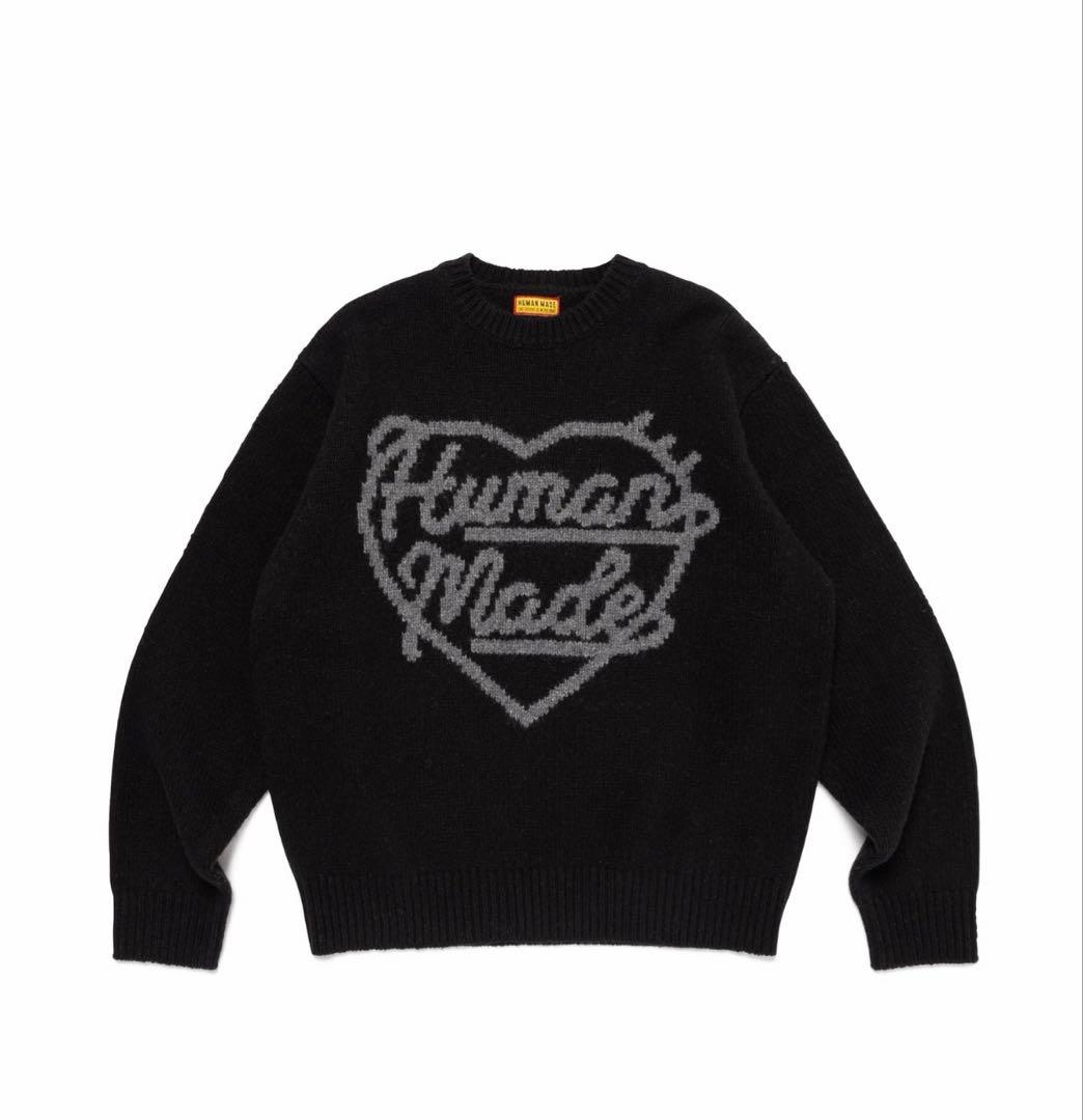トップス HUMAN MADE Heart Knit Sweater \