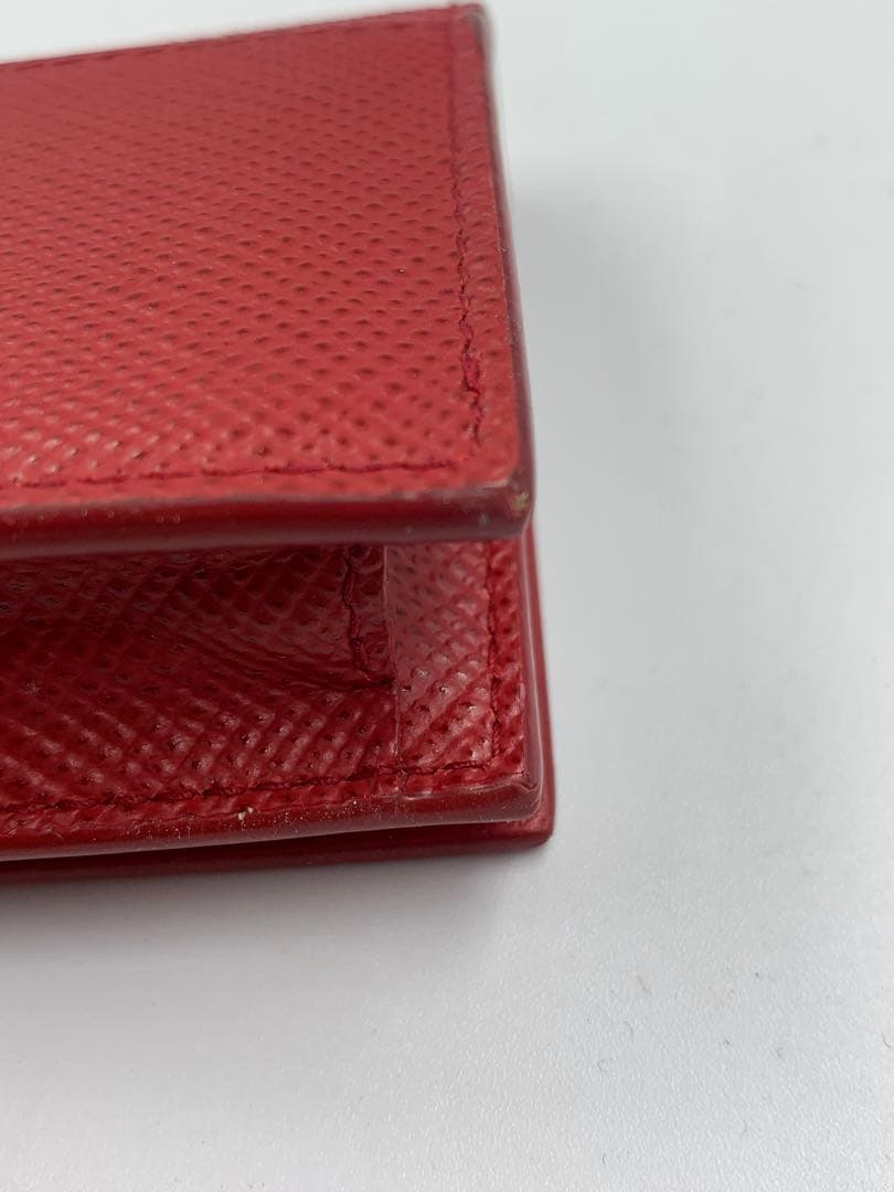 プラダ PRADA カードケース 名刺入れ 赤 レッド