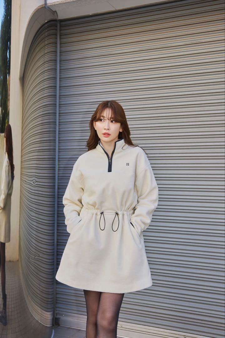 ワンピース herlipto Flight Mode Fleece Mini Dress S