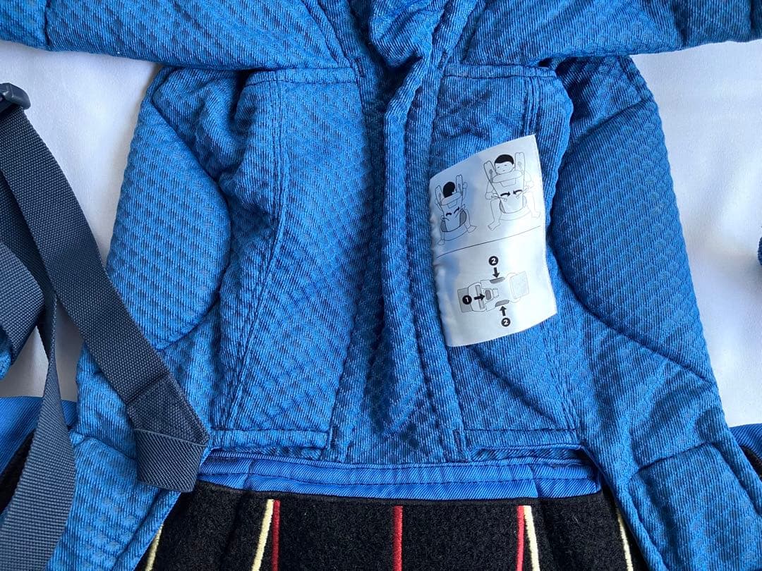 【美品】エルゴベビー オムニブリーズ サファイアブルー 赤ちゃん 抱っこ紐