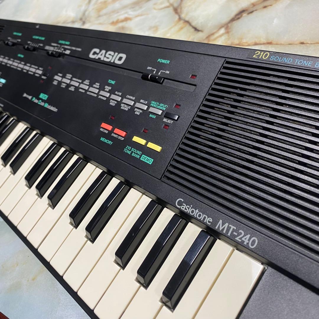 【美品】CASIO Casiotone MT-240 MIDIシンセサイザー