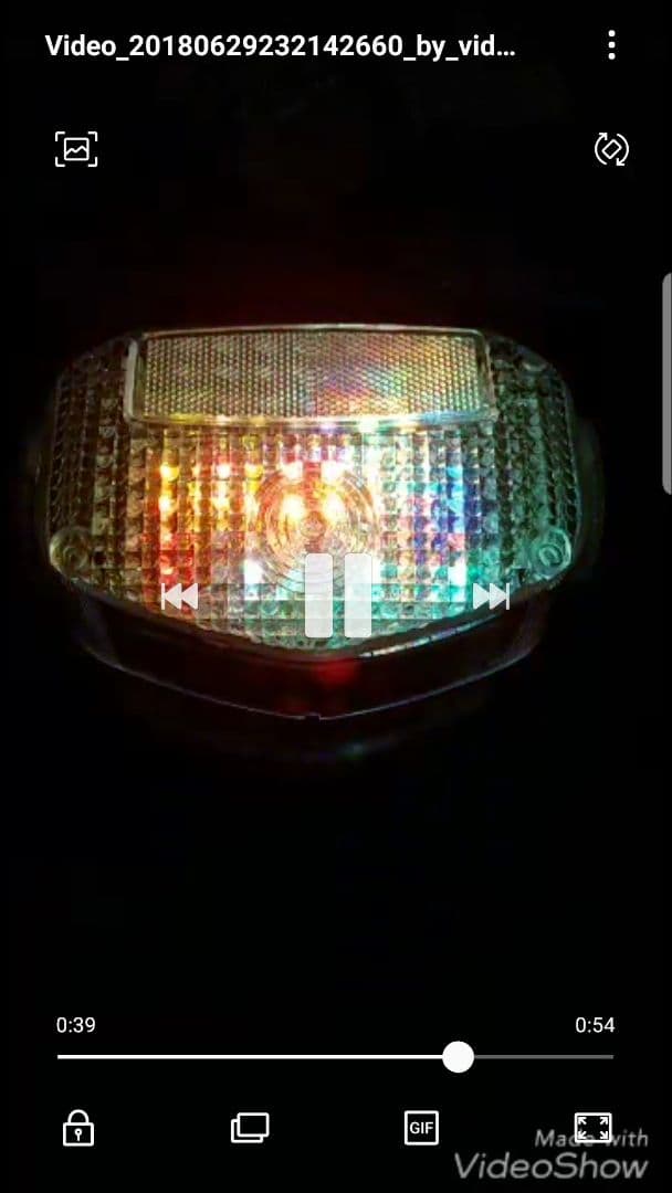 GS400 流れるようなLEDテールランプ　レインボー　基盤　RGB