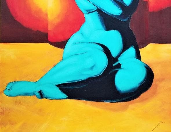 焔仁 　そごう美術館横浜展と奈良展に出品された作品タイトル「あざみ」50号