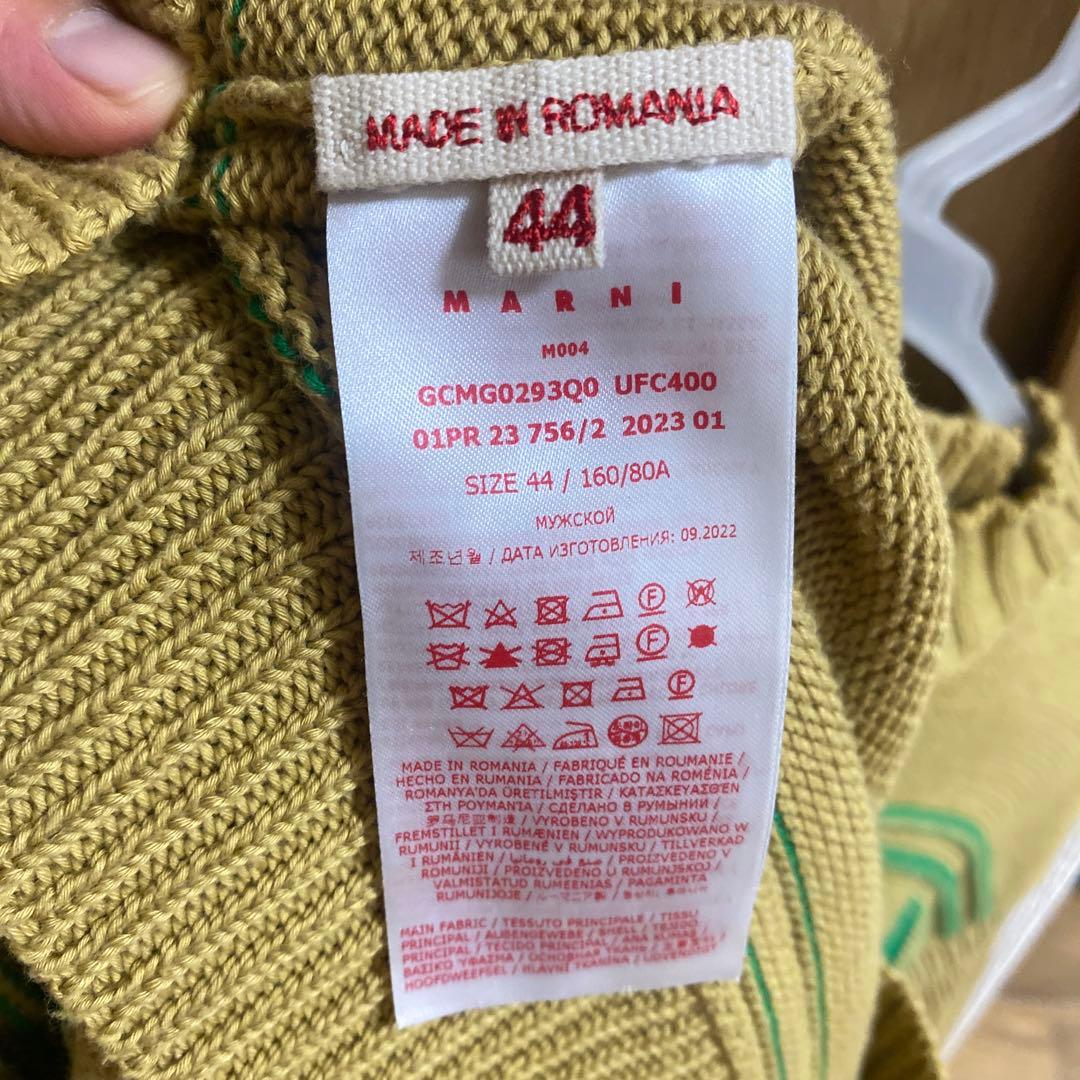 ま*あ様 MARNI ロゴ入りニットセーター サイズ44 ニット