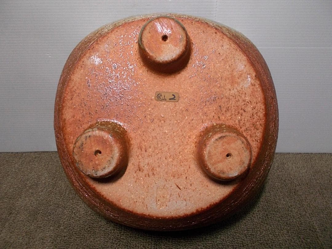 茶道具 信楽焼風炉 未使用五徳 霰茶釜 アラレ 釜環 敷板 送料込み