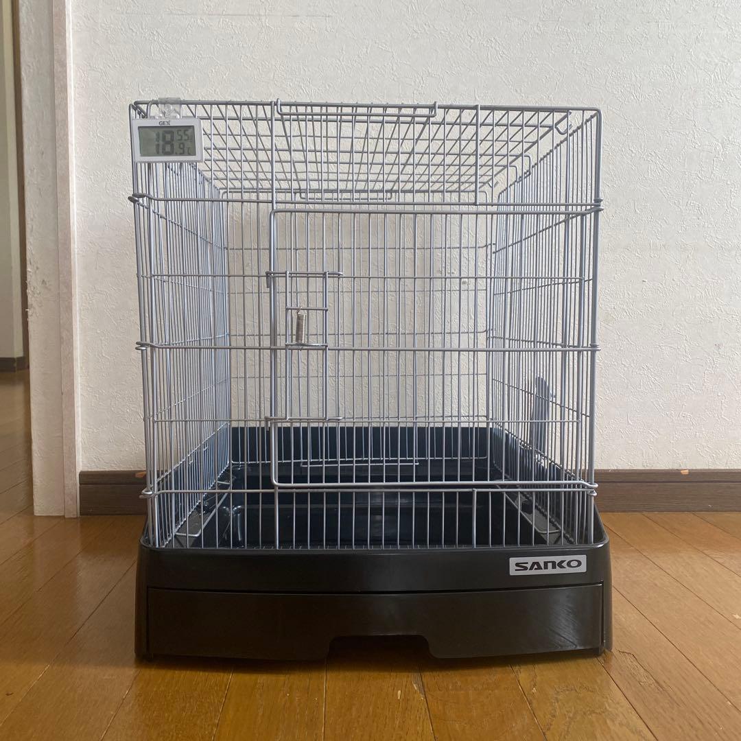 三晃商会 イージーホーム40 ハイメッシュBK 温度計&クリアゲージカバーセット