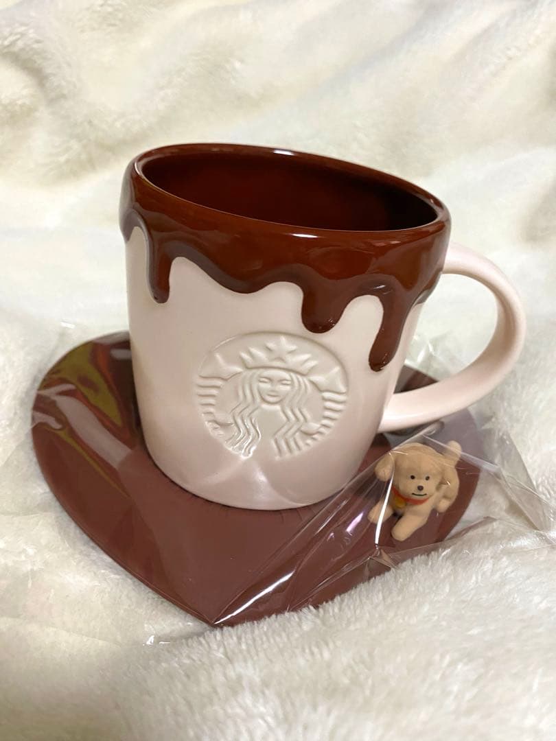 新品未使用 スターバックス チョコレート風 マグ＆コースター 2点セット