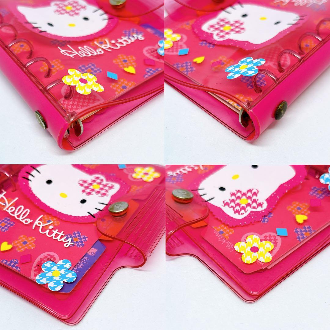ハローキティ カオハナ 平成レトロ システム手帳 シール 6穴 リングファイル