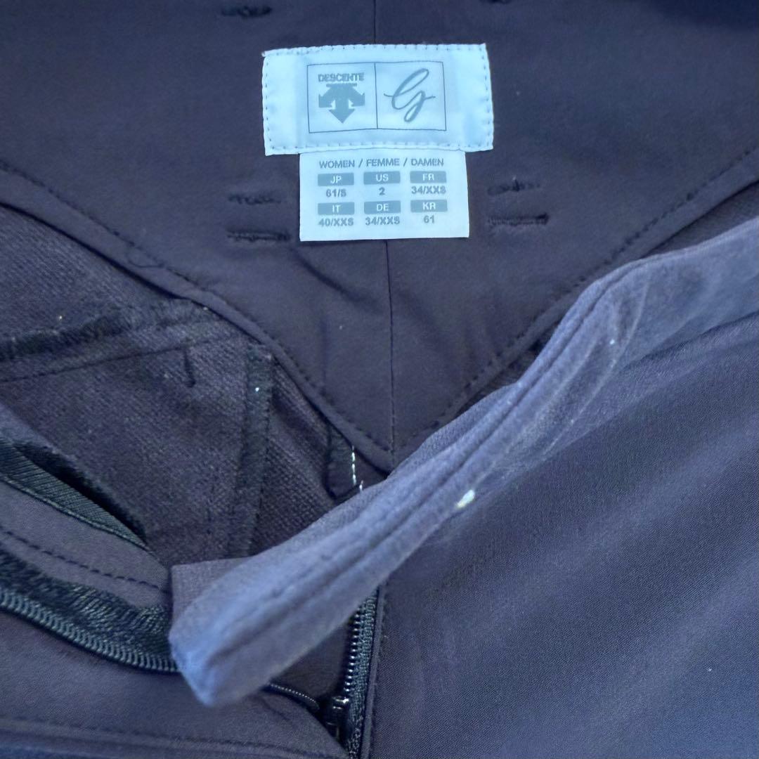 DESCENTE デサント ゴルフパンツ ブラック レディースパンツ