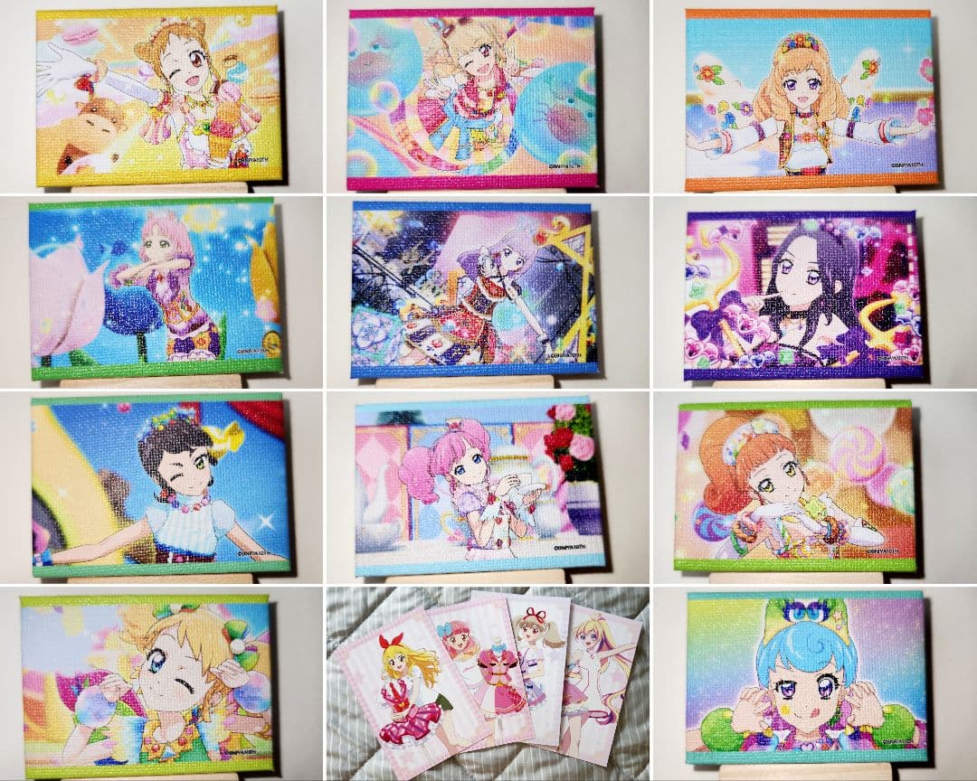 アイカツ キャンバスボードミニ ポストカード 大衣装展