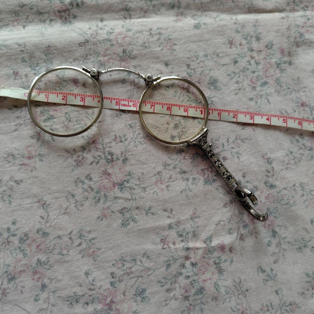 ルーペ付き　アンティークロザリオネックレス　匿名配送