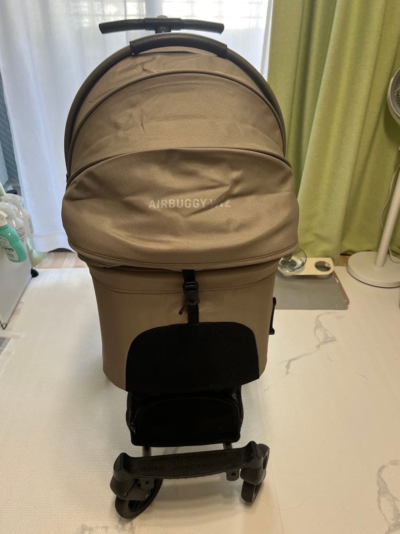 小型犬2匹入れる！AIRBUGGY PET FITT WIZ・レインカバー付