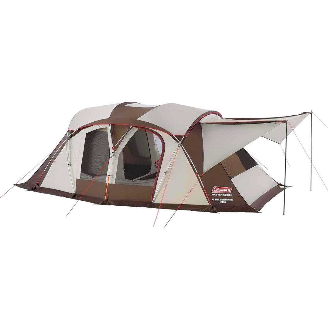 たん【中古美品】コールマン 4S ワイド2ルームカーブ テント