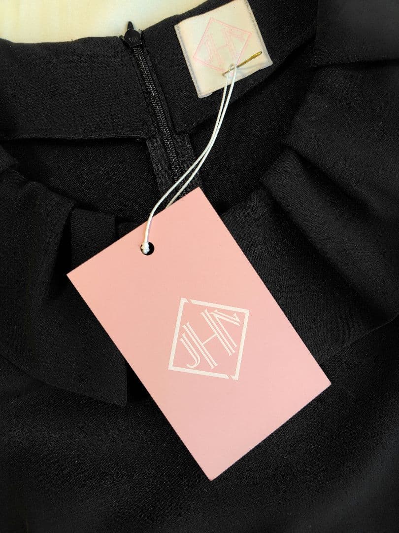 jnhearts♡フリルカラー ブラウス36 BLACK