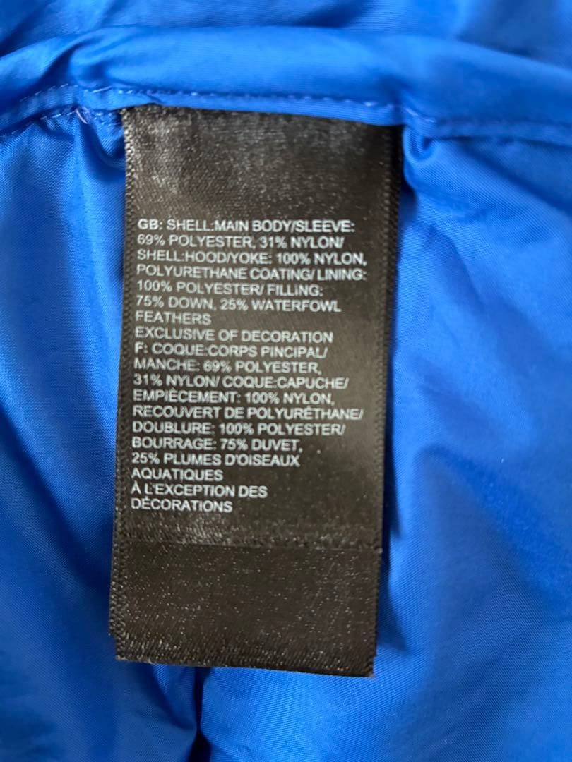 THE NORTH FACE ダウンジャケット XL 青/黒