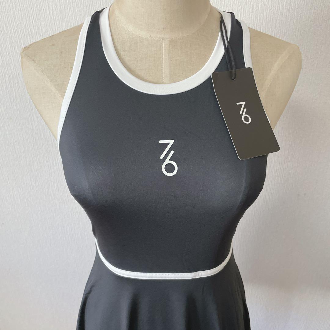 日本初上陸　セブンシックス　テニスウェア　ワンピース　黒