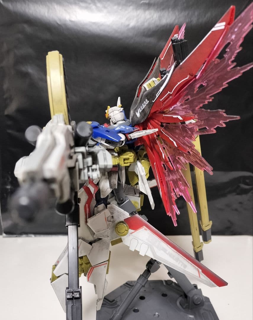 HG 1/144　ディスティニーガンダム　 ゼウスシルエット　ウェザリング完成品