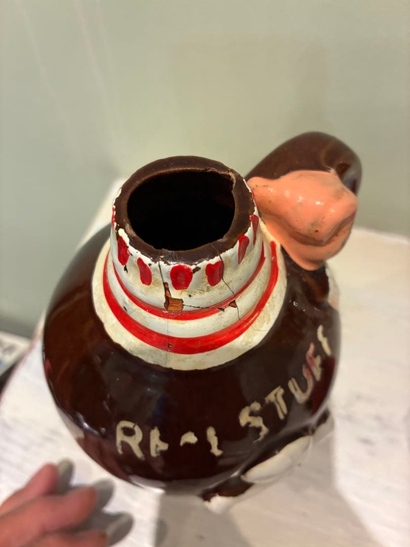 ビンテージ50s スカル　髑髏　骸骨　海賊　パイレーツ　デカンタ　Japan