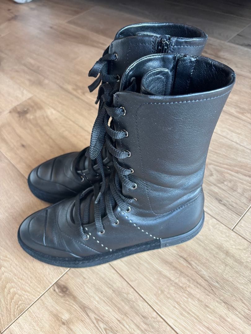 MaxMara ブラック レースアップブーツ