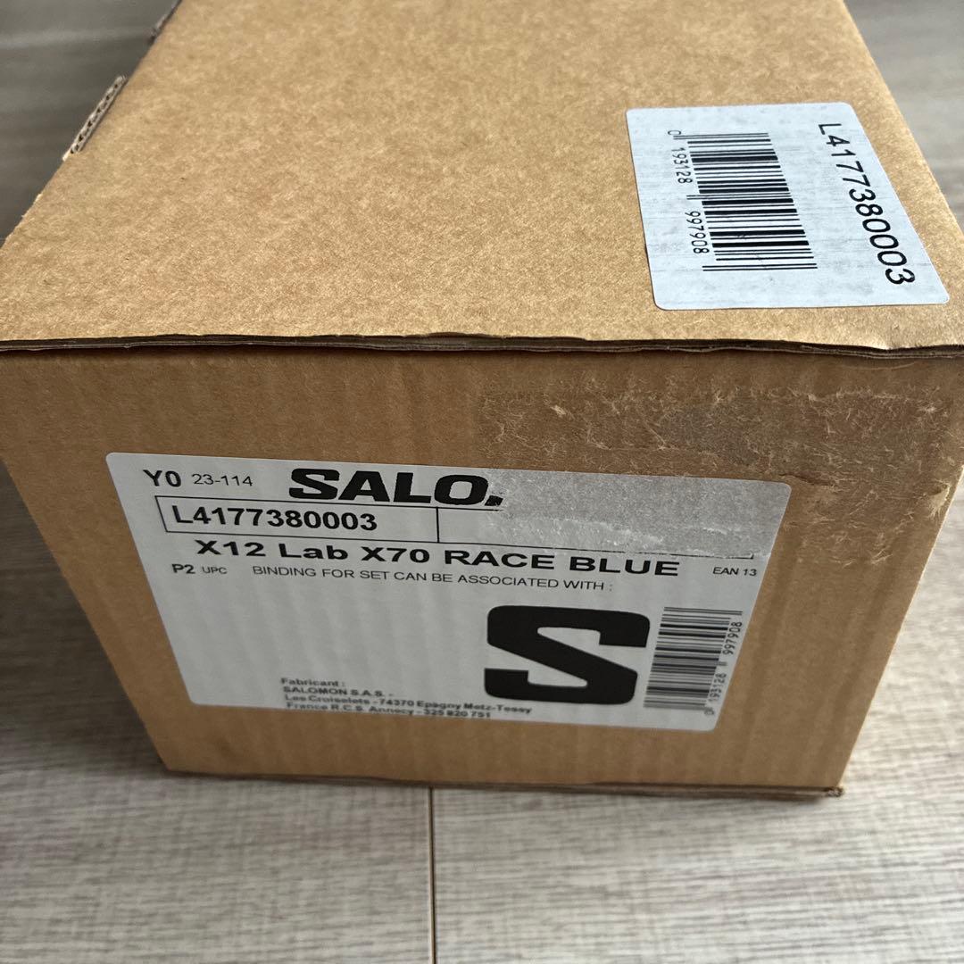 未使用 サロモン X12Lab X70 スキー ビンディング ブルー