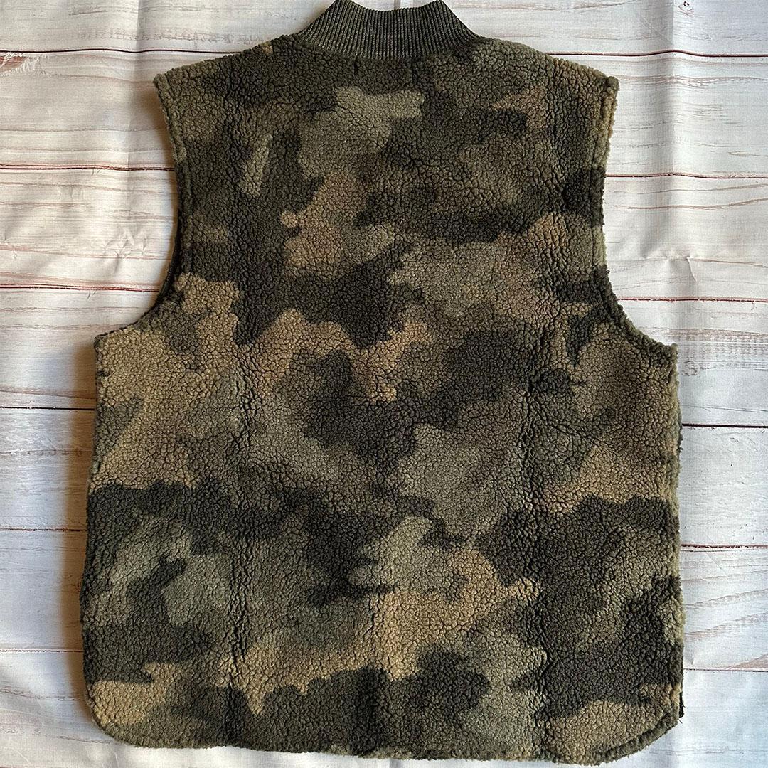 RRL フリース迷彩ベスト ダブルアールエル ラルフローレン M