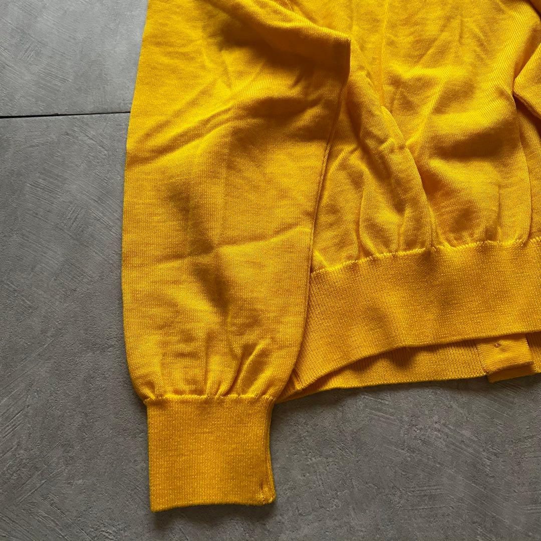 トップス retro Yves Saint Laurent cardigan yellow
