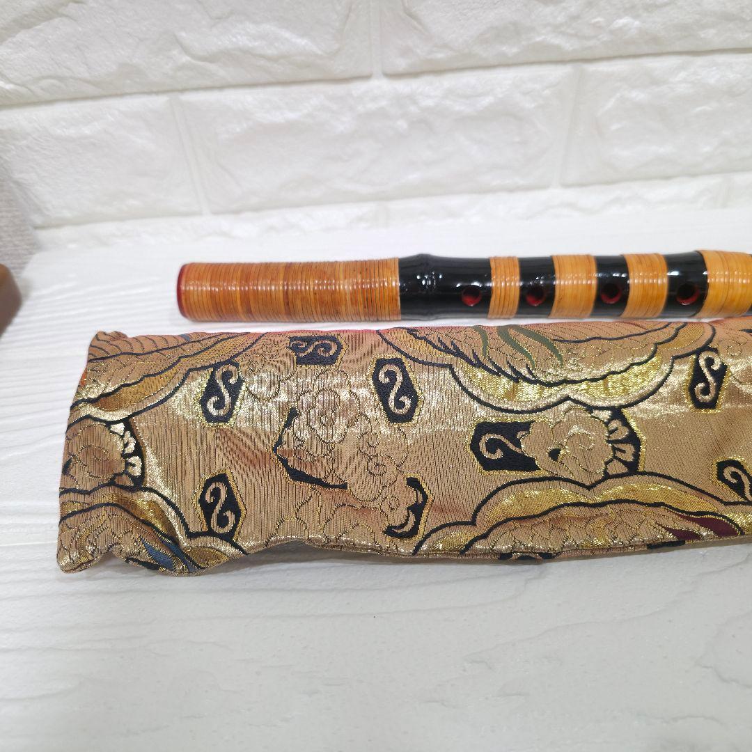 【453】だんじり祭り　だんじり　篠笛　日本和楽器　黒　ブラック