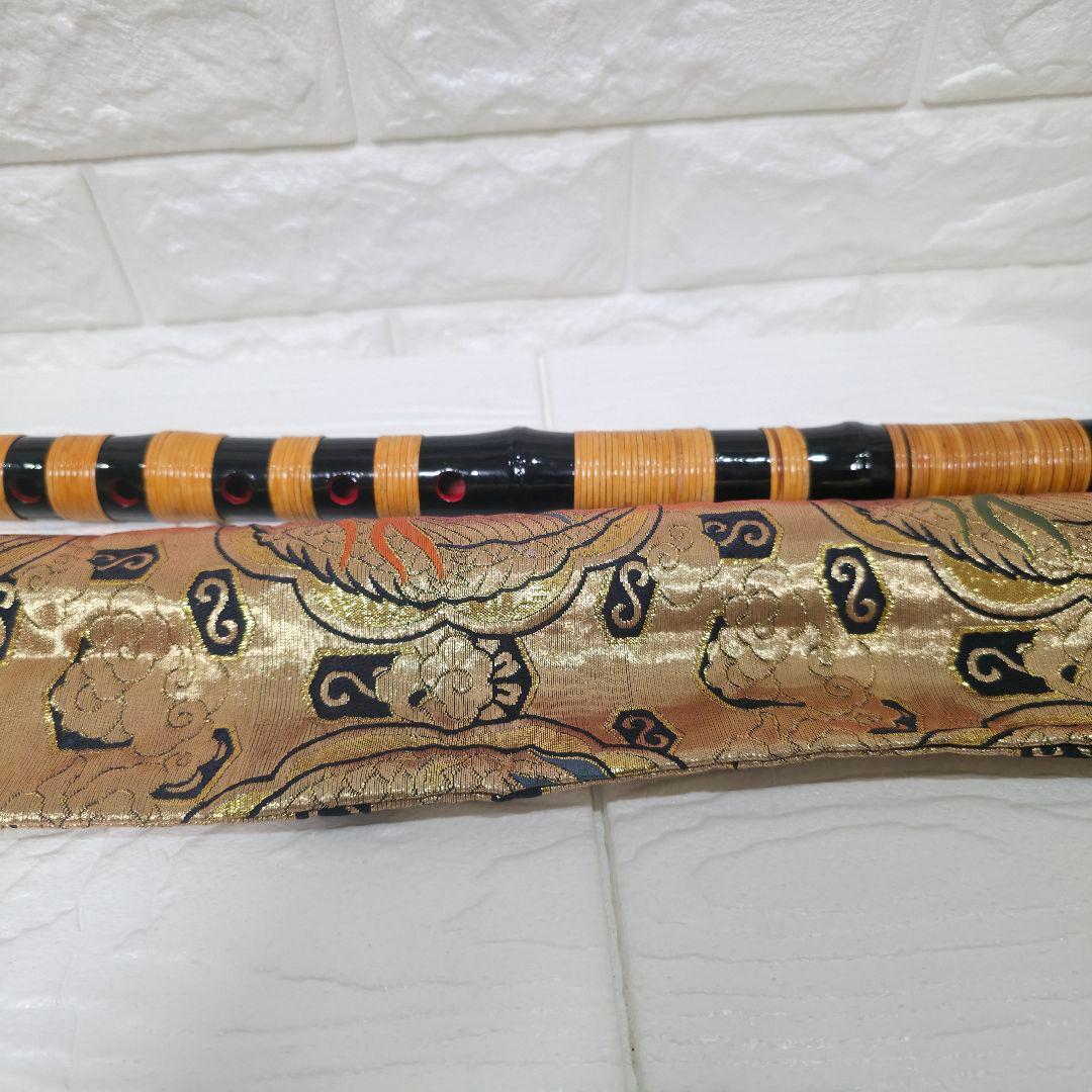 【453】だんじり祭り　だんじり　篠笛　日本和楽器　黒　ブラック