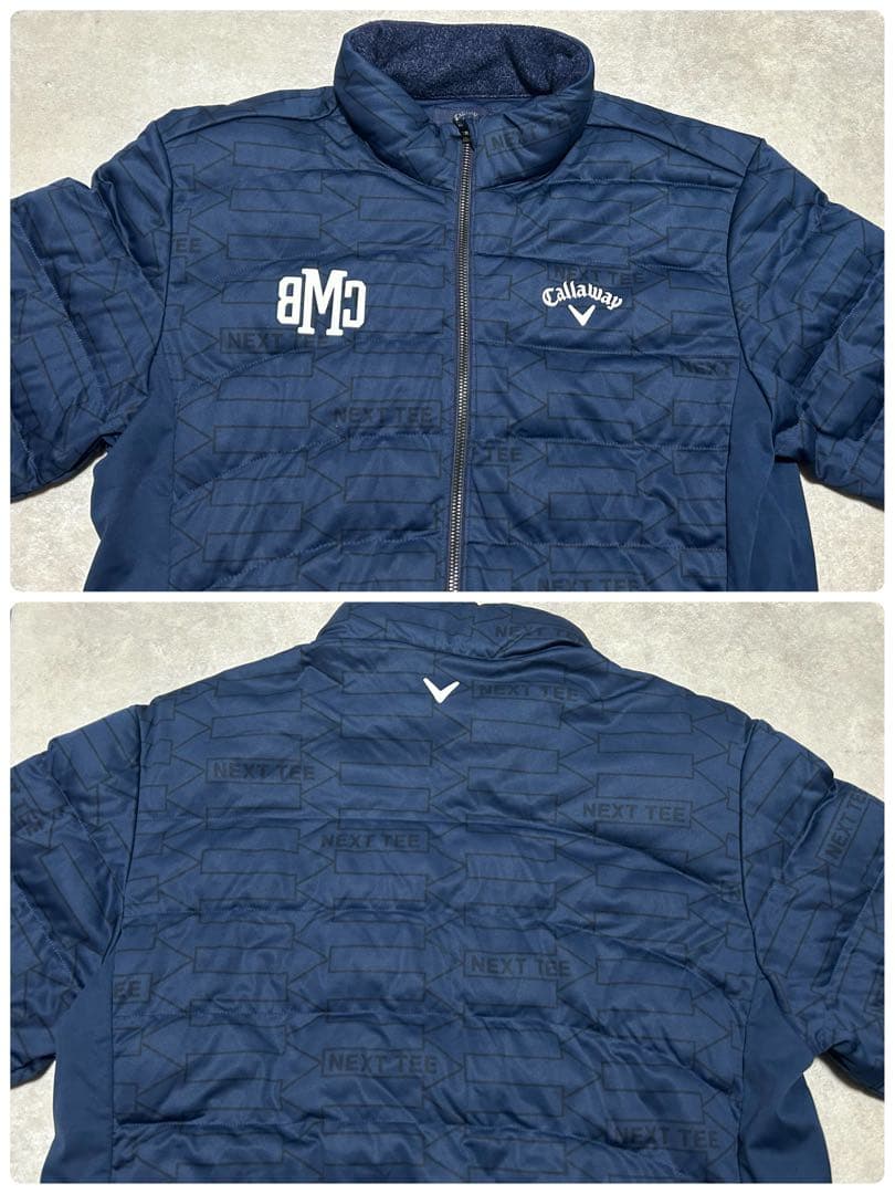 極美品 Callaway golf キルティングダウン ネイビー XL