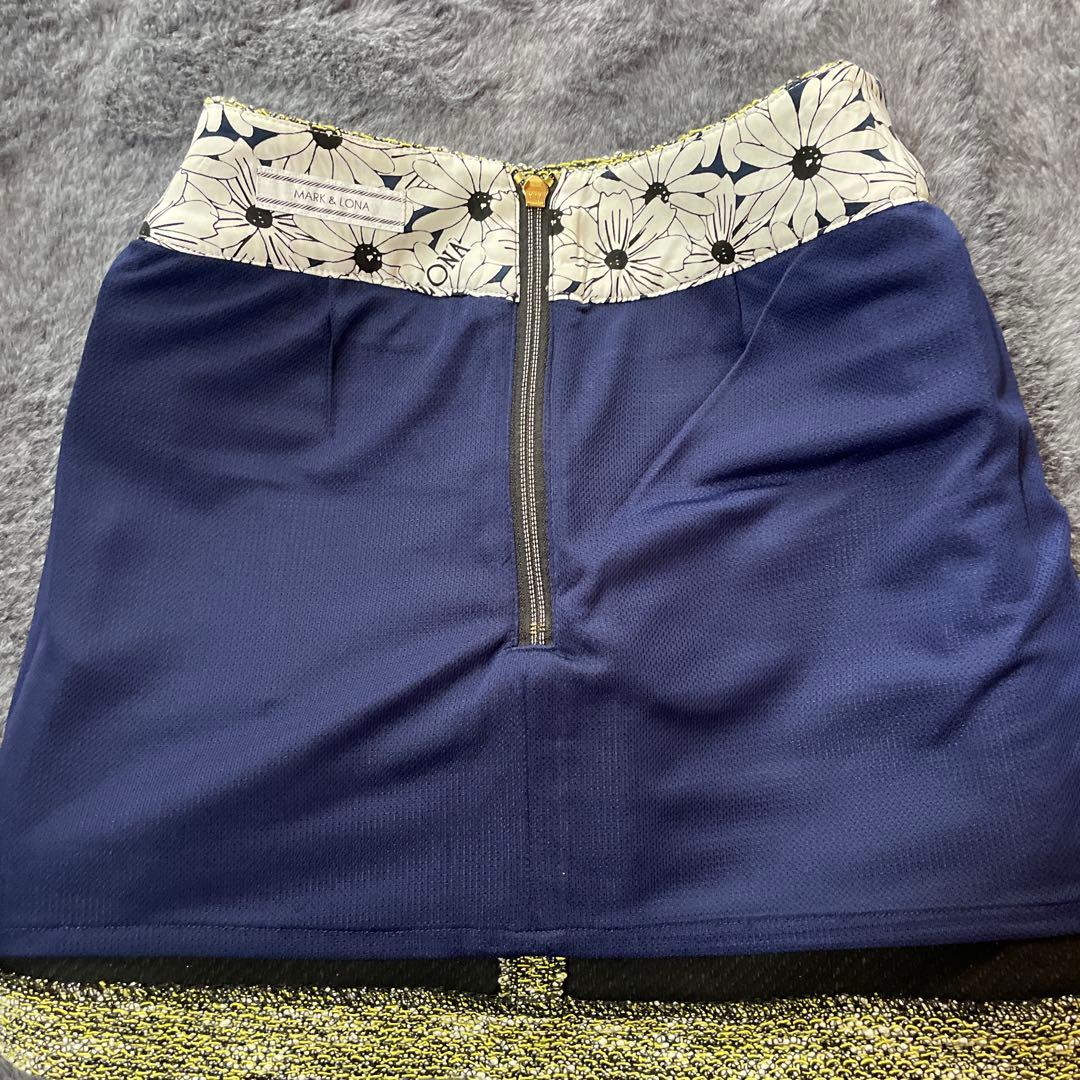 新品未使用　MARK&LONA ゴルフスカート　S イエロー