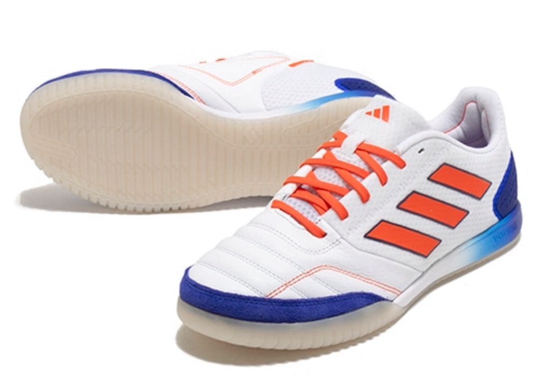 adidas フットサルシューズ ホワイト/オレンジ/ブルー