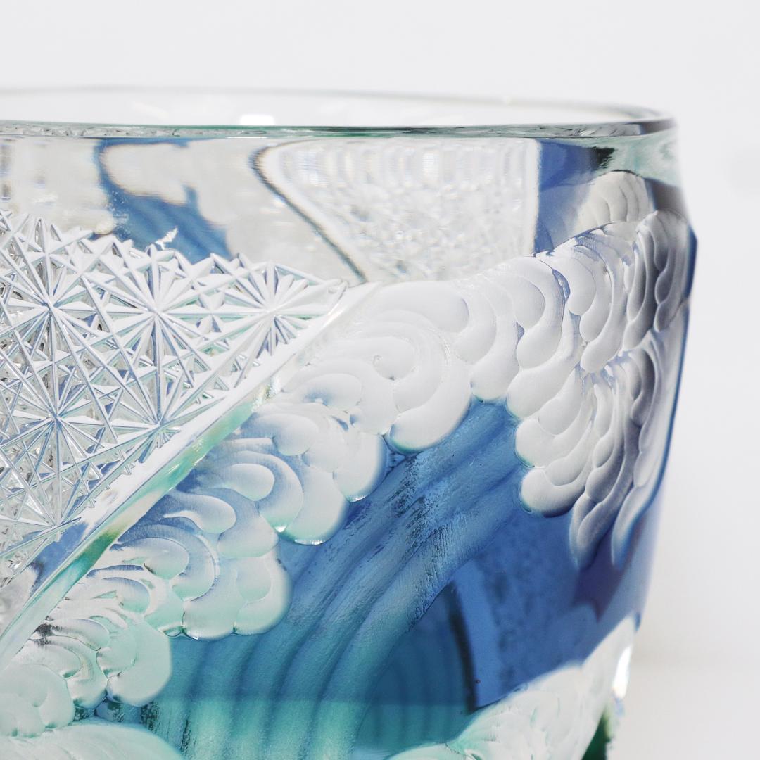 江戸切子 江戸硝子 オールド 四季 夏 但野硝子 切子グラス オールドグラス