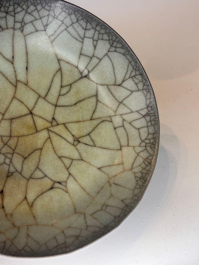 Qucollect專用宋代　哥窯　青瓷　盤　開片　古陶磁　青瓷皿　骨董