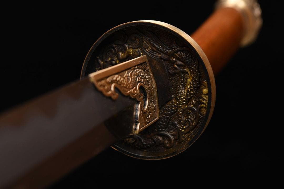 海龍刺繍春刀日本刀 模造刀 居合刀 武士道 武蔵 鑑賞用 手鍛造打