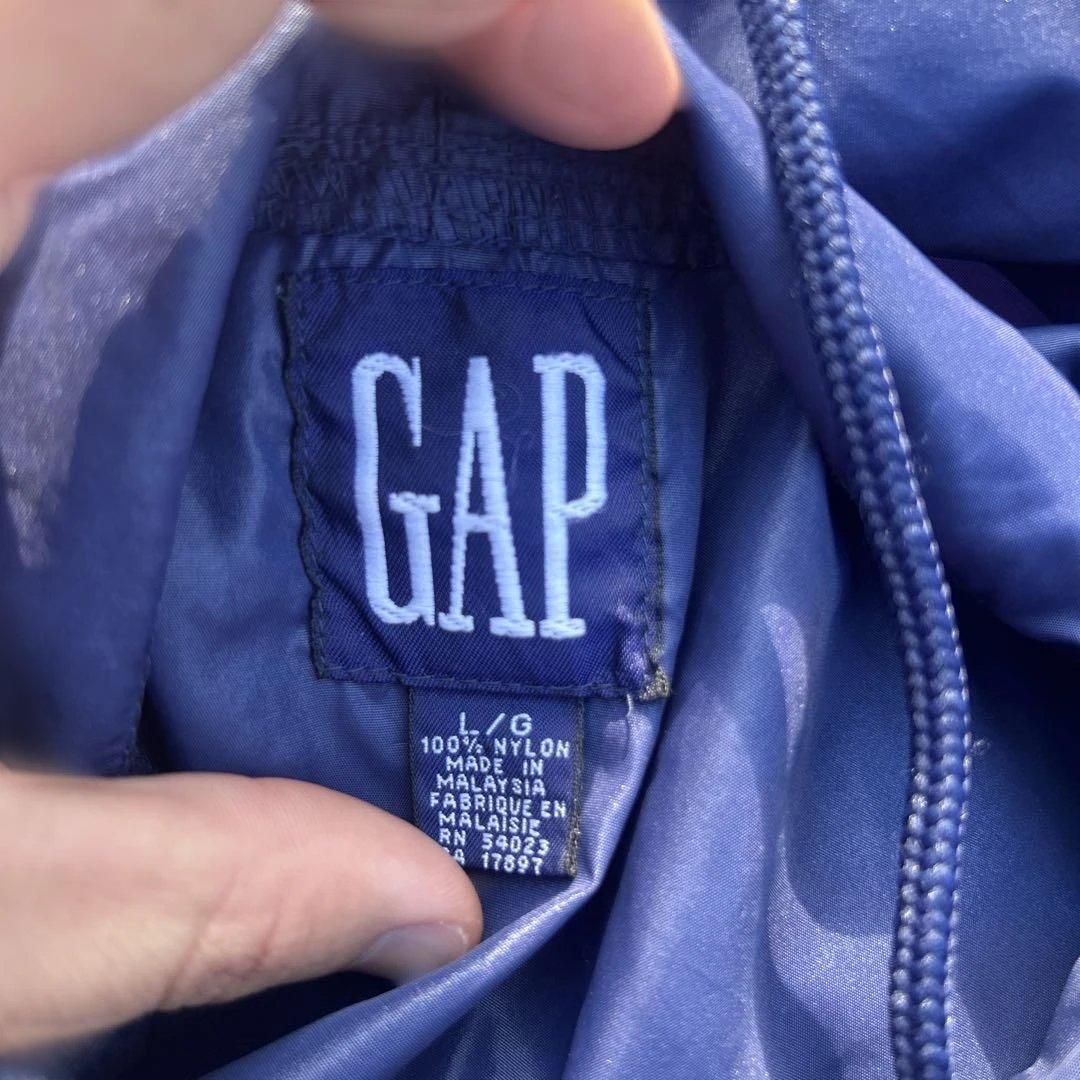 珍品 デカタグ ドローコード付き 90s GAP ナイロンパーカー