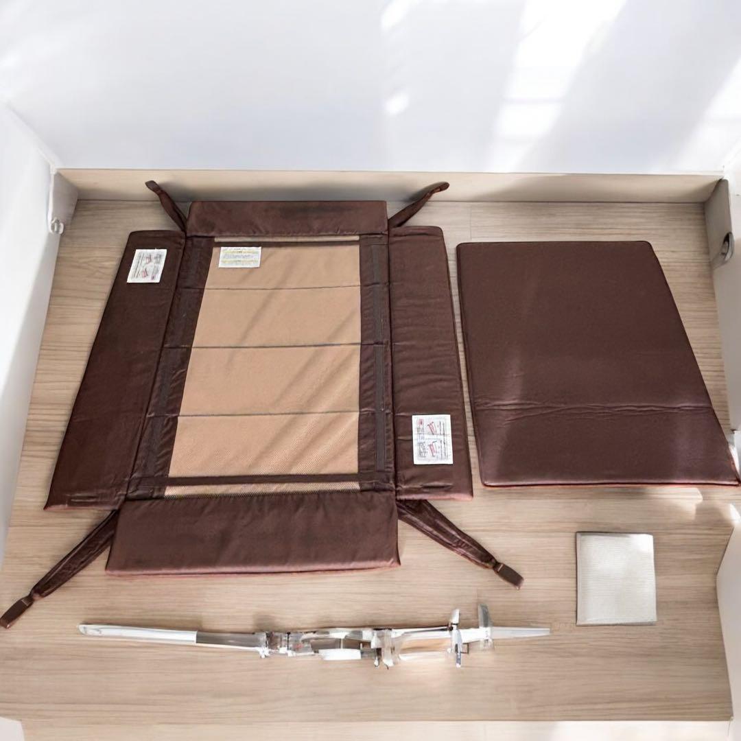 【最上位・美品】Aprica ココネルエアープラスAB ブラウン ベビーベッド