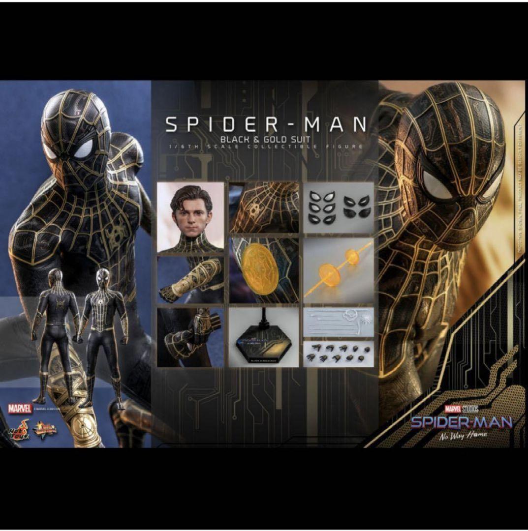 ホットトイズ スパイダーマン ブラック＆ゴールドスーツ フィギュア