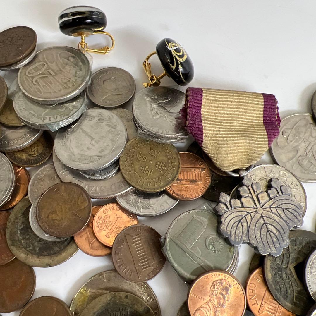 古銭色々　ケースや袋込2138g 東Y8-0128①