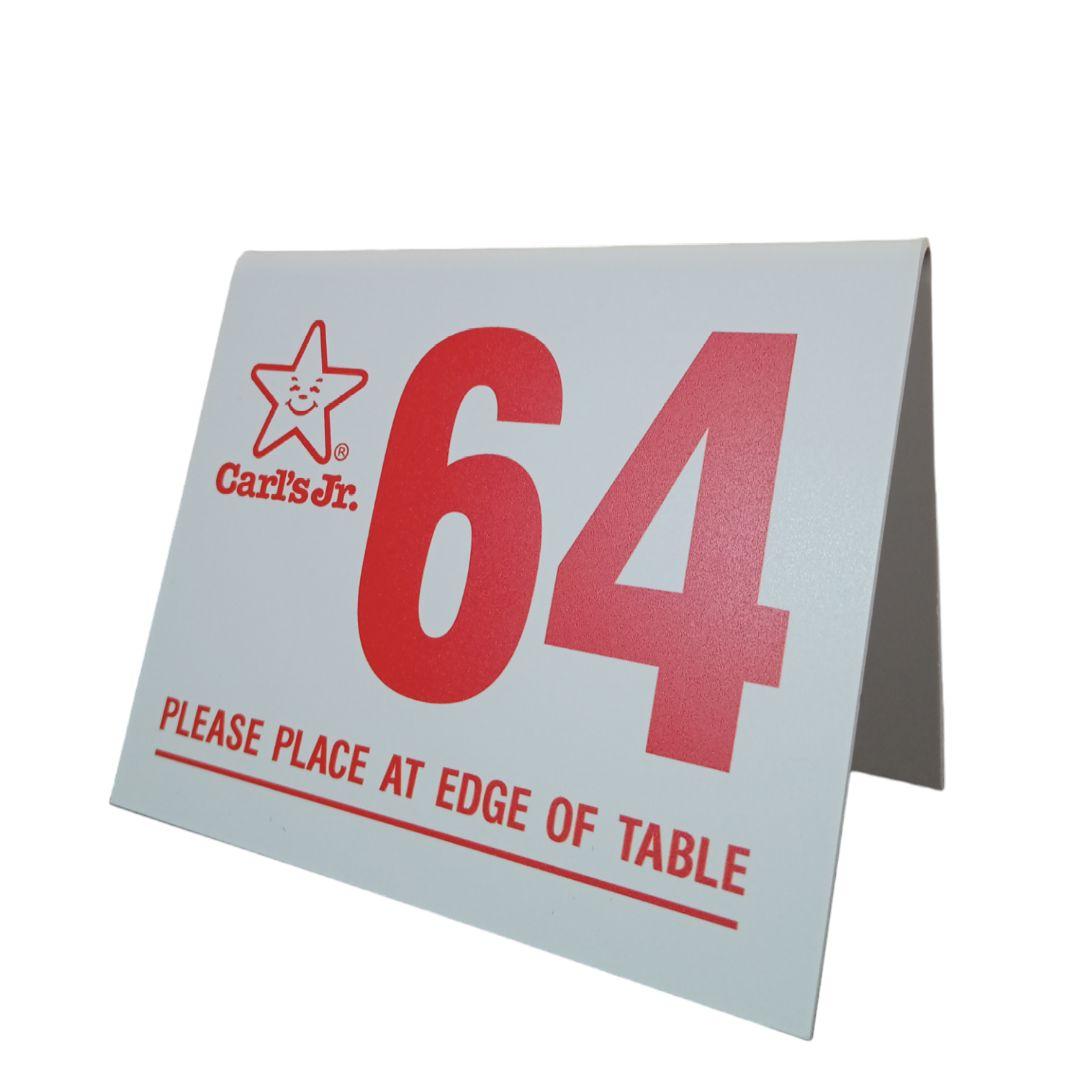 64 カールスJr テーブルナンバー プレート ローライダー カールスジュニア