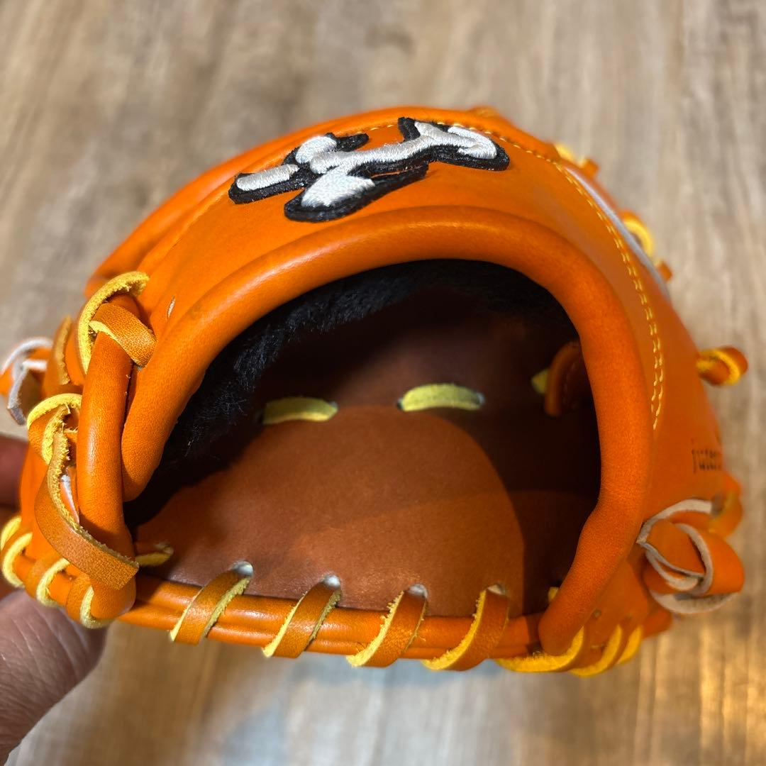 JUTERU 硬式グローブ レザー オレンジ