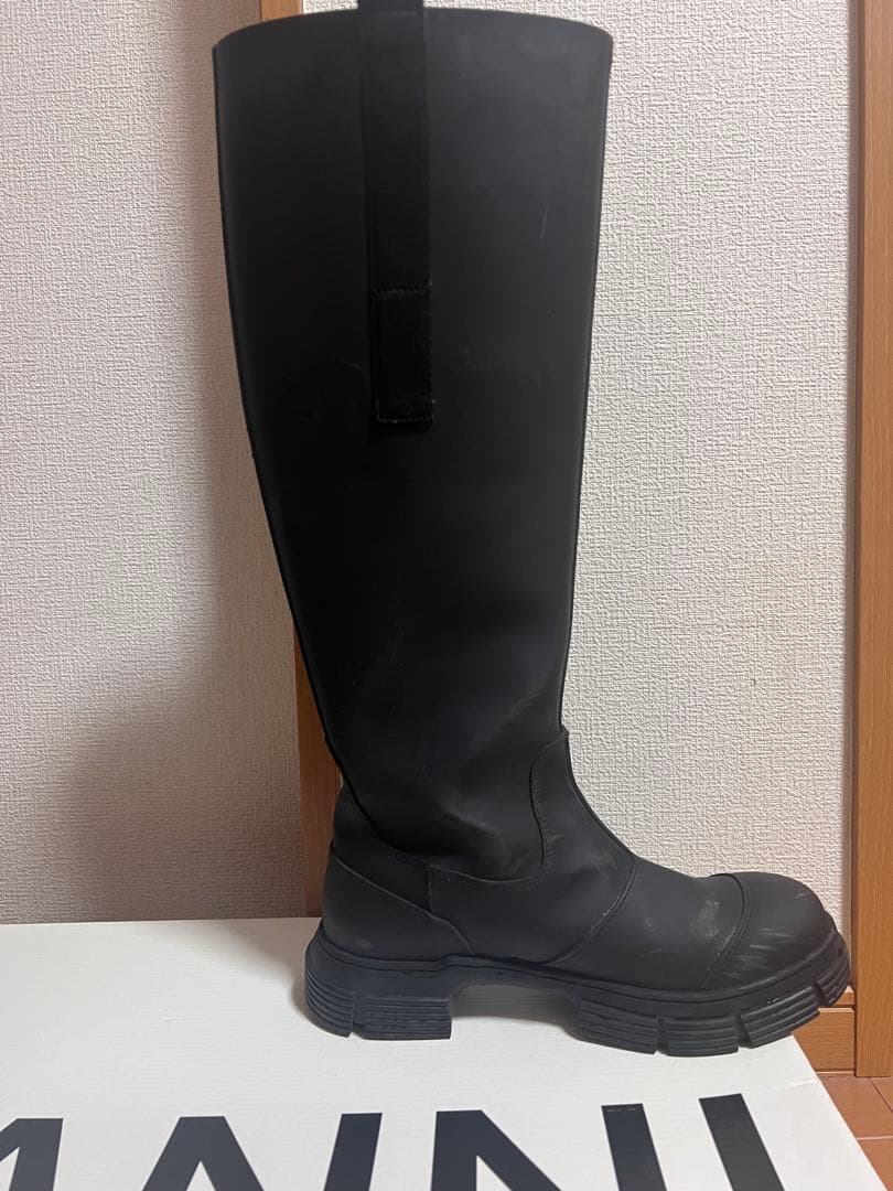 靴 GANNI Recycled Rubber Country Boot