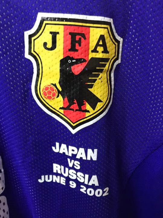 日韓W杯ロシア戦 松田直樹 adidas 日本代表 ユニフォームオーセンティック